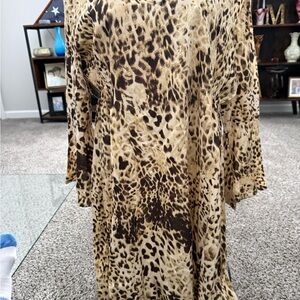 Leopard Print Long Sleeve Dress 14